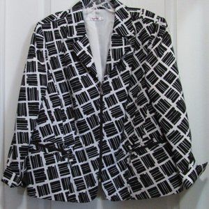 Blazer Black /White Tan Jay petite possible Xlarge